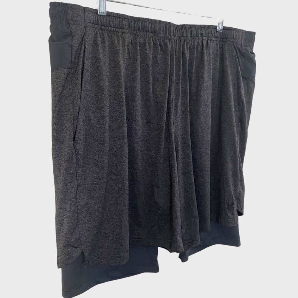 Spyder Active Performance Proweb Lined Shorts Gra… - image 2